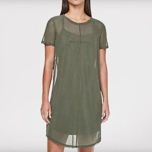Lululemon Ready To Reach Mesh Dress Green Small